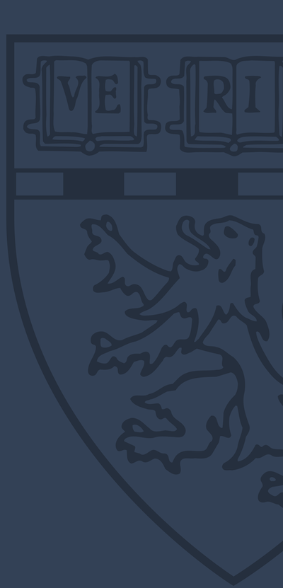 Blue banner with grey outlined HMS shield