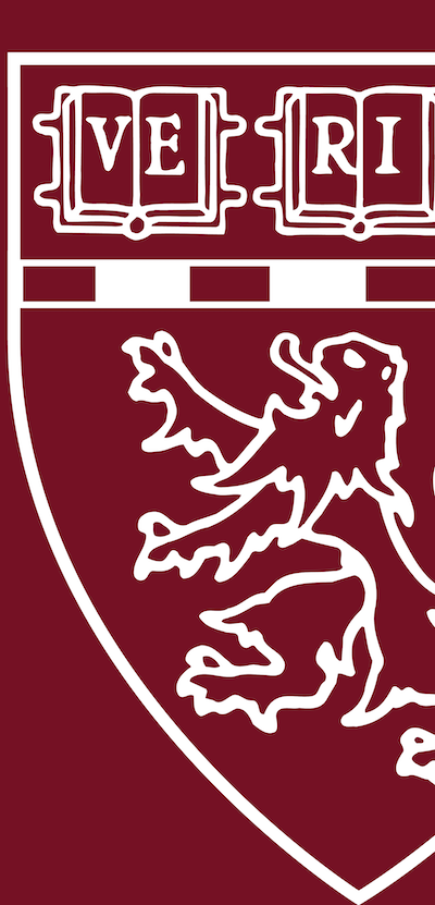 Crimson banner with white outlined HMS shield