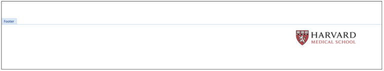 Footer area following above header; footer has Harvard Medical School logo bottom right corner